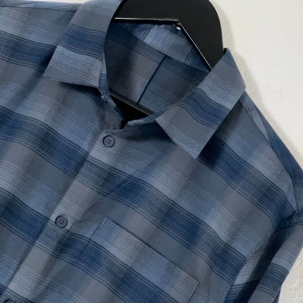 Lululemon Mason's Peak Flannel Shirt in Blue Plaid Men's Size L
